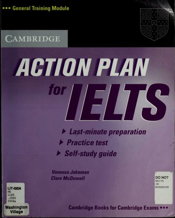 Action Plan For IELTS, Last-Minute Preparation, Practice Test, Self-Study Guide