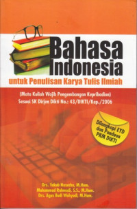Bahasa Indonesia untuk Penulisan Karya Tulis Ilmiah