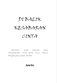 Dibalik Kesabaran Cinta