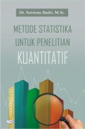 Metode Statistika Untuk Penelitian Kuantitatif