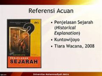 Penjelasan Sejarah (Historical Explanation)